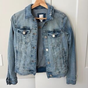 LC Lauren Conrad Distressed Denim Jacket